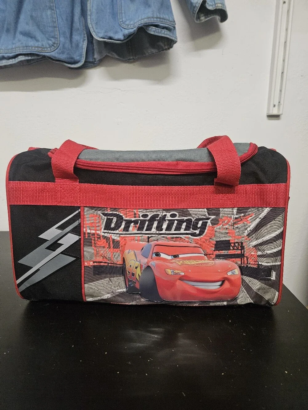 Pixar Lightning Mcqueen Duffle Bag 15x9x8 In